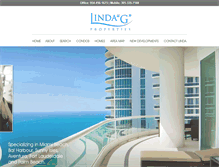 Tablet Screenshot of lindagproperties.com